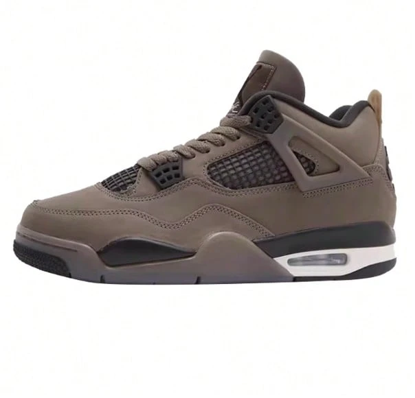 NIKE Men's Air Jordan 4 Retro Brown Athletic Basketball Shoes FV5029-200