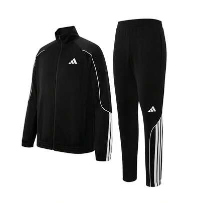  Adidas Unisex Tracksuit, Two-Piece Set Including A Jacket And Straight-Leg Pants For Autumn (Sizes Run Small, Order One Size Up If You Prefer A Looser Fit).