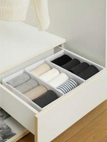 1/3/6 Stück Mehrzweck-Faltbare Aufbewahrungsboxen Set, Kleiderschrank Organizer Boxen, Unterwäsche & Socken Aufbewahrungsboxen, platzsparende Schrank Organizer, Schubladenteiler Aufbewahrungsbehälter, Schreibtisch Make-up & Bürobedarf Organizer