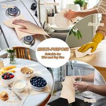 EstiloPañOs De Limpieza De Microfibra,Toallas Microfibra De Cocina,Rollo Microfibra, Reutilizable, Ultraabsorbentes, Sin Pelusas, Para Cocina, Coche, Hogar Y VidrioVersióN Mejorada - 1 - Ver 6