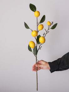 1/3 pezzi Ramo artificiale di limone, in materiale PE, pianta realistica, vegetazione artificiale, fiore artificiale, decorazione da tavolo, centrotavola, decorazione per interni, decorazione per scrivania d'ufficio, decorazione da giardino, decorazione per la stanza, regalo per feste, decorazione per scuola, dormitorio, ufficio, decorazione per feste, eventi, compleanni, ingresso di casa, hotel, ristorante, camera da letto, matrimonio, banchetto, cucina, giardino, decorazione primaverile ed estiva - Multicolore-D - Visualizzare 13