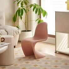 Nueva silla infantil Pan Dong, silla de comedor nórdica para el hogar, la última silla infantil creativa, silla de plástico famosa en internet de diseñador, silla de negociación, taburete de maquillaje, silla de ocio en forma de S creativa, silla de ocio moderna nórdica famosa en internet de belleza, silla de negociación