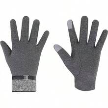 Clepsidra® Guantes Térmicos para Hombre con Función Táctil - Forro Interior Suave, Fáciles de Combinar, para Invierno y Outdoor - gris - Ver 8