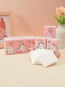 144 buc/72 buc/24 buc/8 buc batiste de hârtie cu model de desene animate, portabile, pachet mic de prosoape de hârtie, batistă de hârtie, prosoape de hârtie speciale pentru studenți, 8 prosoape de hârtie per pachet, 3 straturi de prosoape de hârtie îngroșate, șervețele, șervețele faciale, hârtie de împachetat de uz casnic. Potrivit pentru picnicuri în aer liber, dormitoare de familie, băi, birouri, produse de curățenie pentru restaurante, produse de nuntă, produse pentru petreceri.