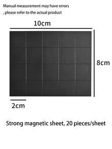 1/20/40pcs/Set Magnetic Self-Adhesive Magnets, Non-Destructive Magnetic Absorption, Mini Magnets, Versatile Use For DIY Crafts, Whiteboard, Fridge, Photo Display, Wedding Party, Celebration, Holiday Poster Display, Home Office Decor, Multi-Functional Tool