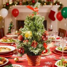 40cm Weihnachtsbaum Tischdekoration, Party Feiertags Ornament, Esszimmertisch Mittelstück, Weihnachtsdekoration, Neujahrsgeschenk, Weihnachtswanddekoration, Deko für Studentenwohnheim