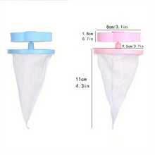 10pcs Flower Shaped Washing Machine Lint Filter - Floating Lint Catcher, No Electricity Needed, Laundry Mesh Bag, Durable Material, Easy To Use, Suitable For Household Laundry, Gentle On Clothes, Removes Pet Hair And Fuzz From Washing Machine Filter