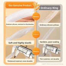 Multi-Size Pressure Cooker Sealing Ring Silicone Gasket O-Ring Replacement Aluminum Pressure Cooker Cookware Parts - Multicolor - View 7