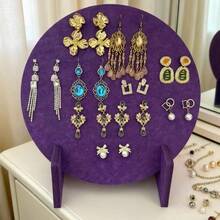 1pc Elegant Jewelry Display Stand, Earring & Necklace Organizer, Multi-Hole Design, Unique Round Shape With Sturdy Base, Detachable And Easy To Install, Jewelry Tower For Mother/Sister, Christmas & New Year Gift