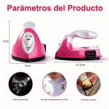 Mini plancha eléctrica portátil para viajes, manualidades, ropa, tapete de costura, protector de plancha eléctrica, suministros de planchado para el hogar - Tipo de Enchufe A USA (110-127V) - Ver 4