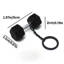 عبوة من 1/2 قطعة سلسلة مفاتيح بار بسيط، حلقة مفاتيح من السيليكون بموضوع رياضي، إغلاق حلقة مشطوفة، مصنوع من مادة البي في سي، مناسب كهدايا حفلات وعيد الميلاد وإكسسوارات مفاتيح السيارة والحقائب الظهر للهواة الرياضيين