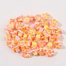 10/30/50/80/99 件 12 毫米直径随机颜色可爱聚合物粘土花珠，夏威夷花手链项链耳环 DIY 珠宝制作用品，节日派对礼物