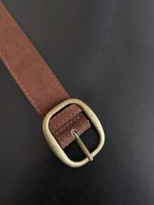 1条复古美式美拉德西部Y2K风格皮带，咖啡色，百搭，可搭配裤子和裙子，适合日常穿着、约会、购物、圣诞装饰等场合。 - A - 查看 6