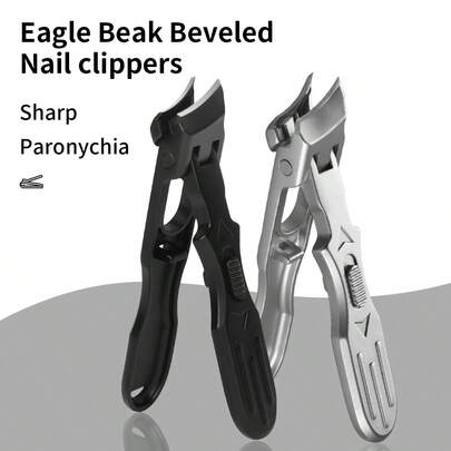 Nouveau coupe-ongles épais et dur, coupe-ongles convenant aux gros ongles d'orteils, lame tranchante, conception de poignée longue et confortable pour les hommes, les femmes et les personnes âgées. Cadeau parfait pour la Saint-Valentin