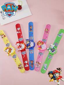 Paw Patrol 青少年手表，趣味手环手表，硅胶按扣手环青少年电子手表，多种颜色可选，青少年礼物