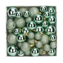 44pcs 1.2-2 Inch Christmas Balls For Christmas Holiday Decoration, Christmas Tree, Window, Christmas, New Year And Wedding Decoration, Suitable For Indoor And Outdoor Use (Need To Thread The Rope By Yourself, Electroplated Ball With Slight Glue Overflow, Slight Scratches And Loss Of Glitter Are Normal Phenomena And Do Not Affect Use) Home Decor Christmas Decorations Room Decor Winter Christmas Decorations Home Christmas Gifts Christmas Decor