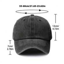 1 Packs American Vintage Washed Distressed Baseball Cap, Golf  Adjustable Dad Hats Gift For Unstructured, Casual Cap, Peaked Cap, Street Baseball Hat, Outdoor Travel Sun Hat, Cotton Hat For Men Women - 彩色 - 查看 2