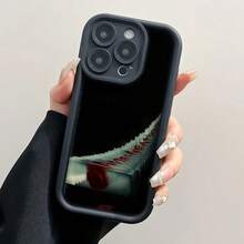 1 pieza Funda de teléfono Morgan para iPhone 16, 15, 14, 13 Pro Max, 11, 12 Plus, de silicona negra. Compatible con funda para iPhone 17, funda para iPhone 17 Pro, funda para iPhone 17 Pro Max - Z4 - Ver 5