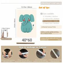 1 gerahmtes/Leinwand Wandkunst, Dinosaurier Tier Thema Dekoration. Badezimmer Wanddekoration. Themen Poster, Schlafzimmer Dekoration, Raumdekoration, Heimdekoration, Ornamente, Winterdekoration für Zuhause, Wanddekoration. Geeignet für Kinderzimmer, Kinderzimmer, Jungen- und Mädchen-Partyräume, Kita-Klassenzimmer Dekoration, wasserfestes Material. Kopfteil Dekorative Tapete, Party Deko Geschenke. Badezimmer Wanddekoration.