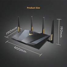 ASUS ASUS RT-BE88U WiFi7 Router, Gigabit Wireless Home Gaming Router With Dual 10Gbps Ports, Whole Home WiFi7 AiMesh System