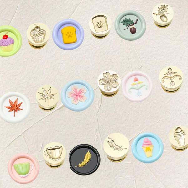 15mm geprägter süßer Stempelkopf - perfekt für Liebesbriefe, Einladungen, Feiertags-Karten, Tagebücher, Scrapbooking, DIY-Basteleien