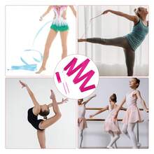 2pcs Dance Ribbons, 2m Kids Long Gymnastics Ribbon Twirling Ribbons Dancing Ribbon Streamers For Artistic Dance Training Party, With Ribbon Dancer Wand (Rose Red) - Multicolor - View 4