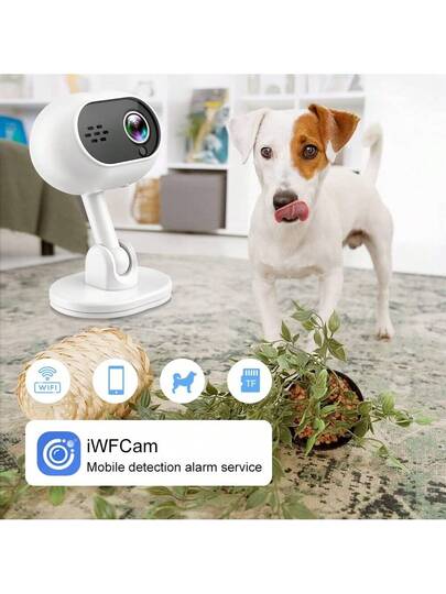 WiFi Slimme Home Security Camera 1080P HD Voice Intercom, Night Vision USB Powered Indoor/Outdoor Surveillance System, Motion Alert System Remote Mobile Viewing Sleek Wit Compact view 10