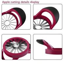 16pcs Stainless Steel Apple & Pear Corer Slicer Set - With Sharp Blades, Heavy Duty Manual Fruit Cutter, Ergonomic Non-Slip Handle Design, Durable 430 Stainless Steel & ABS, Suitable For Home And Professional Kitchen Use - And Easy To Clean, Time-Saving Fruit Prep Tool - Multicolor - View 9