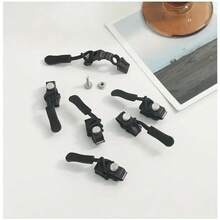 6pcs Easy Zipper Repair Slider Replacement For Jackets, Backpacks & Boots - Durable Black Enthusiasts & Repairers - Perfect For Quick Fixes - 6pcs Zipper - View 2