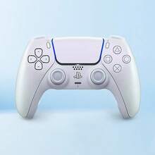 PS5 Game Controller DualSense Wireless Controller High-Precision Response Performance Adaptive Trigger Adjustment Tactile Feedback Details Wireless Low-Latency Connection - Pure White Beads - View 3