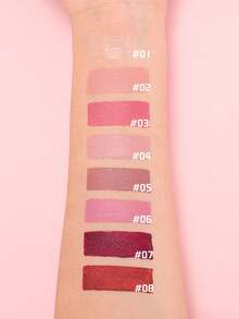 HANDAIYAN 万花筒唇膏管，保湿哑光唇膏，丝绒唇彩，易于涂抹，净含量：3.8g，适合万圣节、返校、海滩旅行、派对、秋冬、彩妆、校园魅力 - 03 Punch - 查看 6