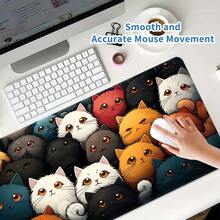 1pc Customized DIY Mouse Pad, Free Size Customization, Large Mouse Pad, Natural Rubber, Durable Stitched Edging, Non-Slip Rubber Mouse Pad, Suitable For Office Computer, Laptop, Gaming Mouse, Boyfriend, Girlfriend, Gift, Desk Accessory, PC Accessory, Study Accessory, Provide Pattern For DIY Customization