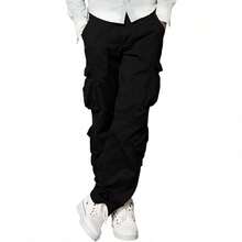 Men's  Cargo Pants - 黑色 - 查看 1