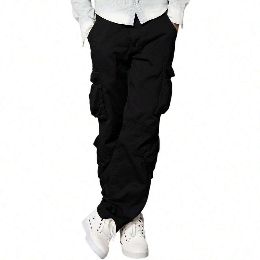 Men's Cargo Pants - 黑色 - 查看 1