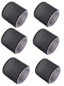 18个黑色卷发器，12个发卷和6个发夹，无需加热即可DIY沙龙级卷发，发饰，沙龙产品及用品，美容院，旅行，返校，度假，女士 - 彩色 - 查看 7