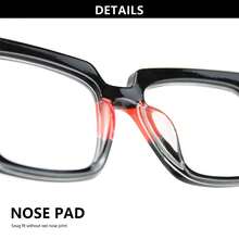1pc Fashion Two-Tone Women's Elegant Reading Glasses, Premium Leopard Print Temples, Spring Hinges, Comfortable Wear For Reading, Office & Travel - Black and Red - View 6