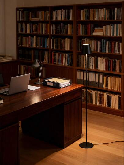 1pc 1200mAh Rechargeable Vloer Lamp, Adjustable Brightness Desktop Reading Light, St Atmospheric Touch Switch, Bedroom, Living Room, ative Bedside Night Verlichting view 9