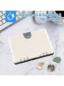 1pc Pin Collection Display Book - Portable Pin Storage Book, 8 Pages 350 Holes Storage Display Book, Portable Felt Storage Book, With Holes, Storage Solution, Jewelry Roll. - Multicolor - View 4