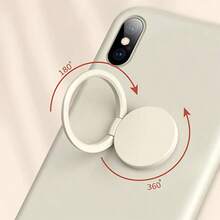 1pc 360 Rotating Finger Ring Phone Holder Mount Back Sticker Magnetic Wireless Charger Friendly