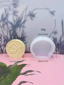 1pc Christmas Candle Reindeer Christmas Tree Silicone Mold DIY Christmas Plaster Home Decor Silicone Mold