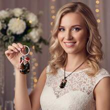 1 Custom Picture Necklace, Custom Text Pictures, Hip-Hop Style Personalized Pendant Necklace Jewelry, Custom Image Jewelry Gift Sequins Gold, Silver, Rose Gold Fashion, Retro, Unisex, Old Money, Punk, Wild Customization, Personalization, Boyfriend Gift - Multicolor - View 7