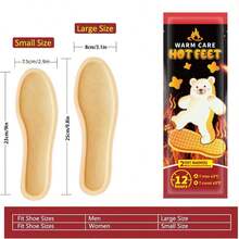 Calentadores de plantilla para los pies - Plantillas desechables calientes - Calor durante 12 horas - Plantillas activadas por aire - Plantillas con calefacción por aire - Para los dedos de los pies - Plantillas para hombres y mujeres