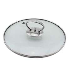 PZRT Paquete de 2 pomos universales para tapa de olla mango de repuesto de acero inoxidable con tres tornillos de montaje de longitud y arandela de silicona - Pago - Ver 5