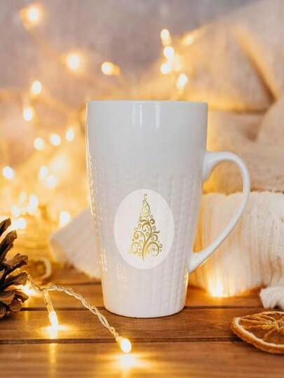 500 Pieces Of Gold Merry Christmas Stickers, UV DTF High-Quality Scratch-Resistant And Wear-Resistant Vinyl Stickers, Gold Foil Christmas Tree Seal Stickers, Suitable For DIY Crafts, Cups, Bottles, Laptops, Gold Foil Christmas Tree Seal Stickers, Holiday Pattern Design