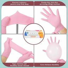 - Guantes de nitrilo desechables para nios de 4 a 10 aos, sin ltex y polvo, tamao para nios, para cocinar, manualidades, pintura, cocina, limpieza unidades - inicial - Ver 4