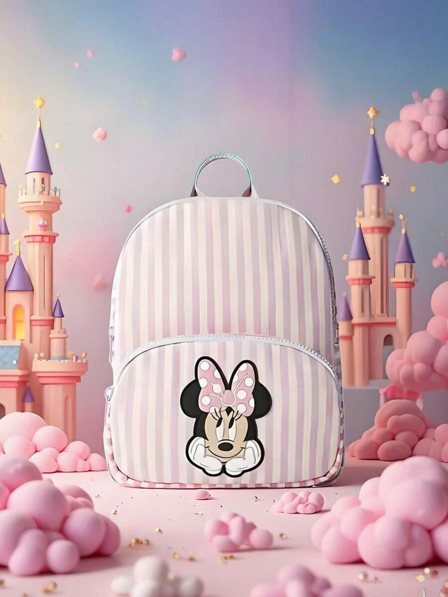 Minnie Surrounding Summer New Mickey Mouse Student School Bag Children's Backpacks For School Season