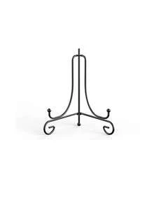 1pc Foldable Iron Art Easel, Photo Frame Stand, Triangular Display Holder, Jewelry Tray Rack, Black & Gold - Multicolor - View 12
