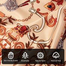 Mulberry Silk Scarfs Small Square Scarfs For Women 21" X 21" Lightweight Square Satin Head Scarf Neck Scarves{"Size_name":"21x21inch","Color_name":"Beige"} - 米色21x21英寸 - 查看 6