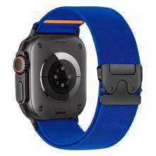 Elastic Sport Bands Compatible With Apple Watch Ultra1/2 Bands 49mm 46mm 45mm 44mm 42mm 41mm 40mm 38mm Men Women,Parachute Buckle Stretchy Nylon Wide Strap Wristband Compatible With IWatch Series 11 10 9 8 7 6 5 4 3 SE 2 1