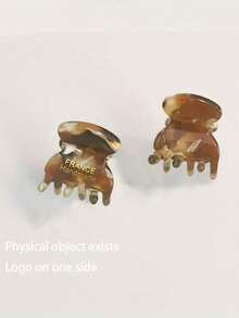 2pcs Solid Color Acetate Ombre Side Bangs Clips, Women Summer Hair Accessories Clips, Elegant Hair Clips Winter Claw Clips Fall Hair Claws Elegant Hair Clutch